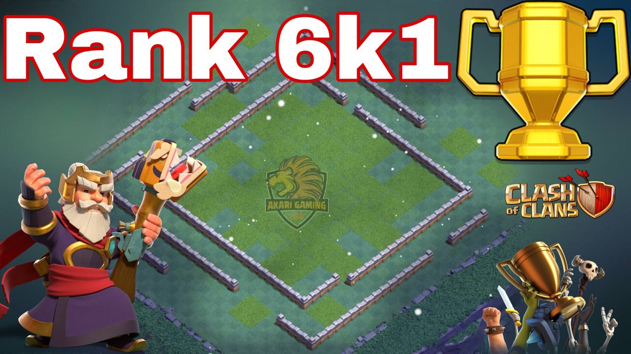 BASE BH9 LEO RANK 6k1 CÚP CĂN CỨ THỢ XÂY  MỚI NHẤT 2022 Clash of clans