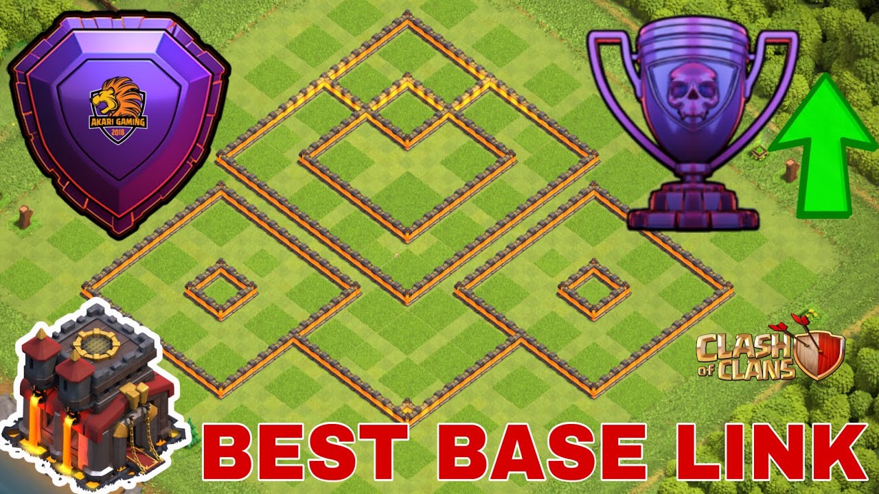 BASE TH10 CÙI BẮP THỦ CÚP THÊM CÚP HIỆU QUẢ RANK HUYỀN THOẠI Clash of clans 