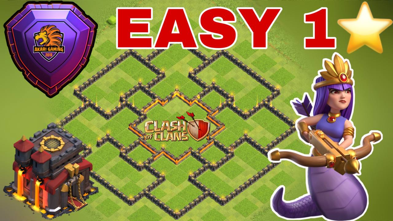 BASE TH10 PHÒNG THỦ CÙI BẮP DỄ 1 SAO RANK HUYỀN THOẠI Clash of clans