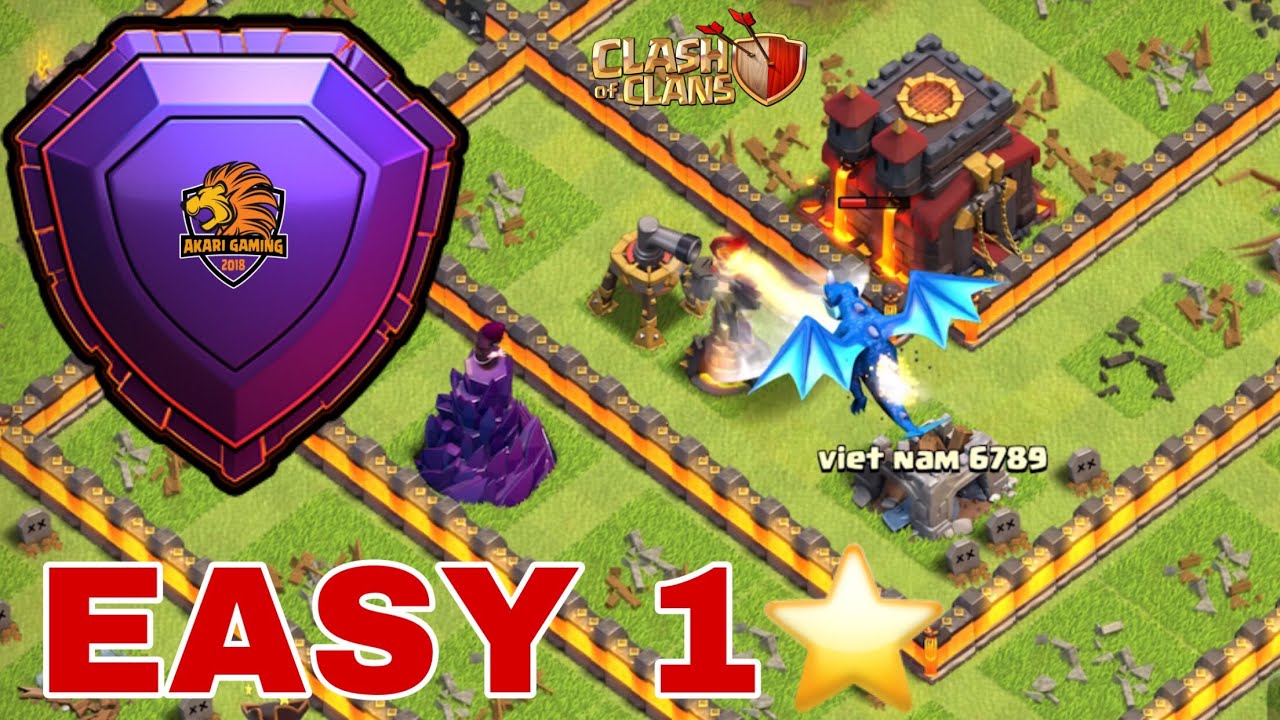 BASE TH10 RỒNG ĐIỆN TH12 MAX ĐÁNH 1 SAO BAY CÚP HUYỀN THOẠI Clash of clans 