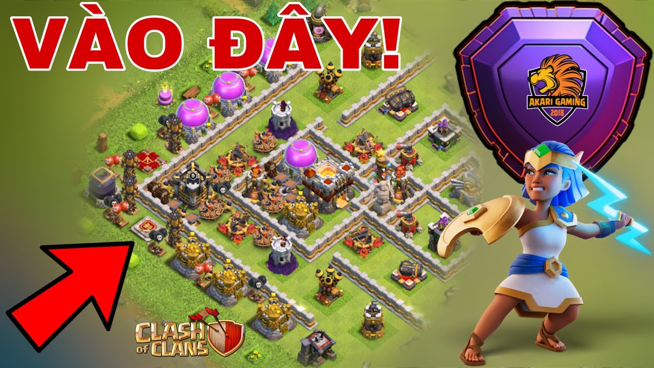 BASE TH11 LEO RANK HUYỀN THOẠI CỰC NHANH - KHÔNG MUỐN MẤT CÚP ĐỪNG VÀO Clash of clans 