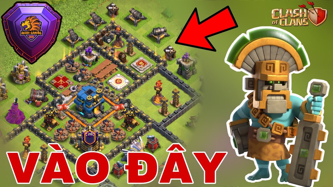 BASE TH12 CÙI BẮP RANK HUYỀN THOẠI TROLL - KHÔNG MUỐN MẤT CÚP ĐỪNG VÀO Clash of clans 