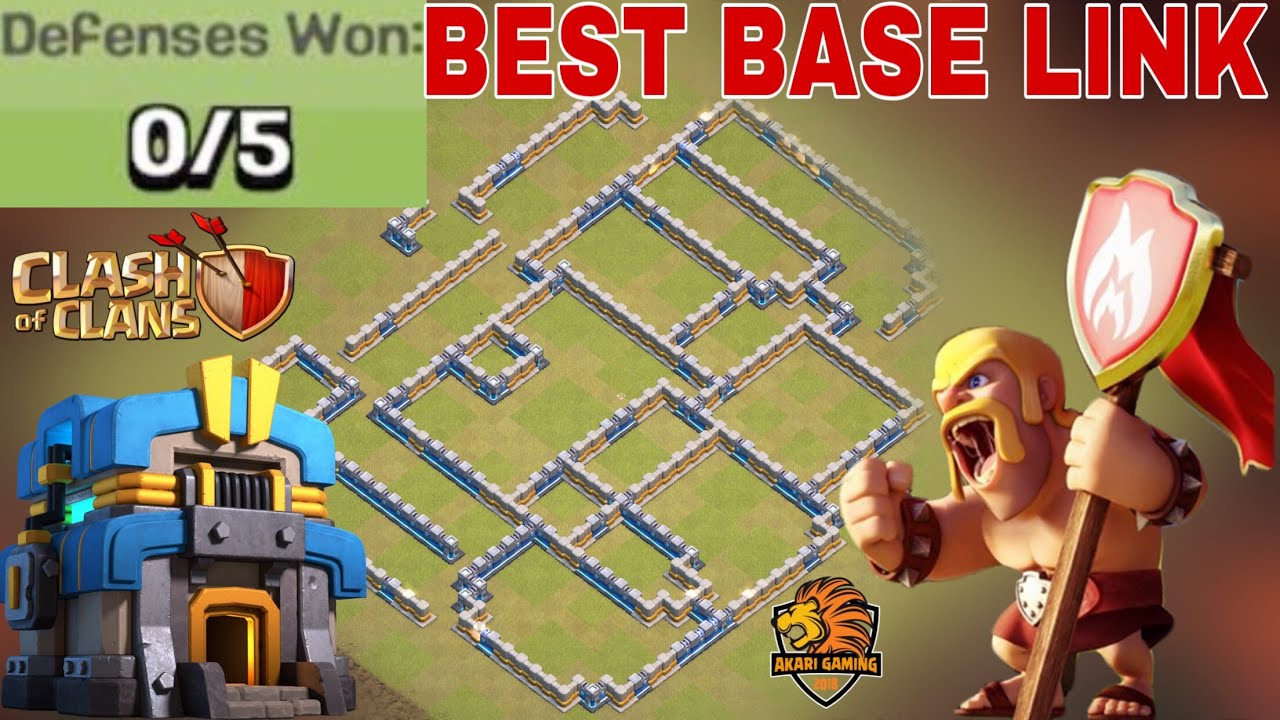 BASE TH12 CHỐNG RỒNG ĐIỆN THỦ 5 LƯỢT WAR - TH13 ĐÁNH KHÔNG NÁT Clash of clans 