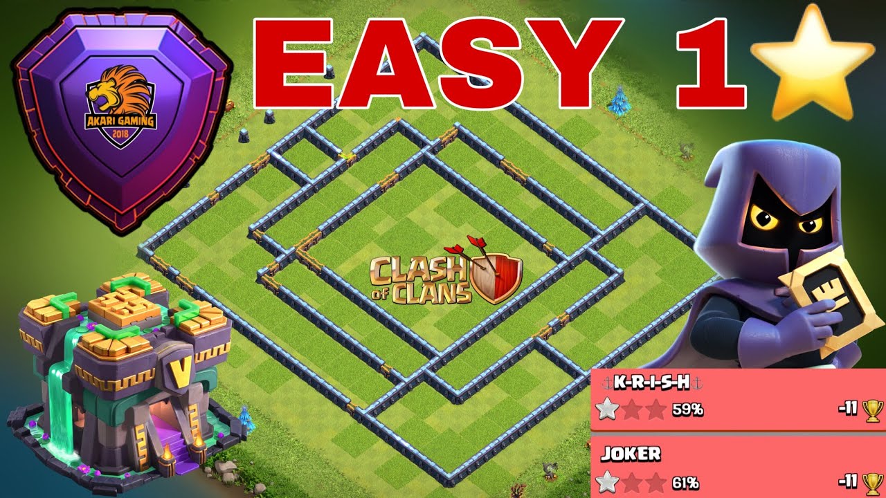 BASE TH14 5k7 DỄ 1 SAO BAY CÚP HUYỀN THOẠI cuối tháng 6 2021 Clash of clans 