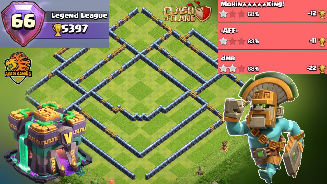 BASE TH14 DỄ 1 SAO 3 NGÀY LÊN 5k4 HUYỀN THOẠI CỰC NHANH tháng 7 2021 Clash of clans 