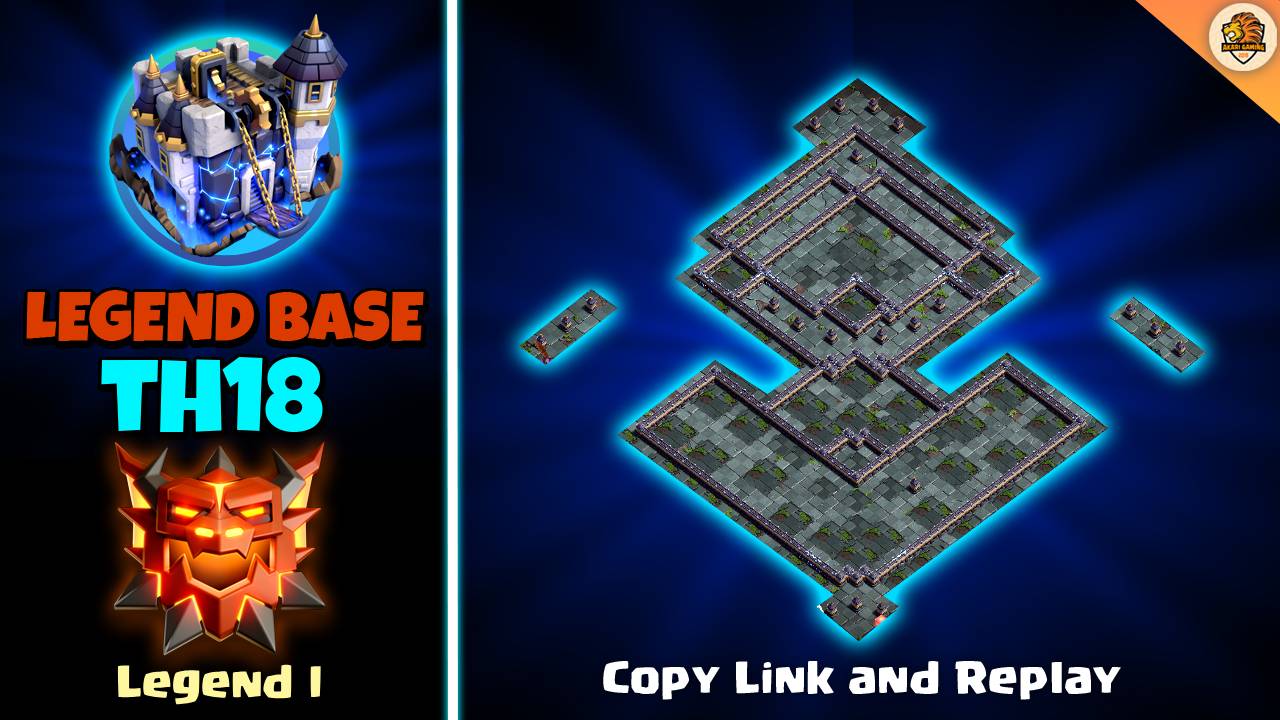 New Base TH18 Thủ 1 Sao Có Máy Ném Bánh Cực Hiệu Quả Rank Huyền Thoại 2 Tháng 9 Clash of clans