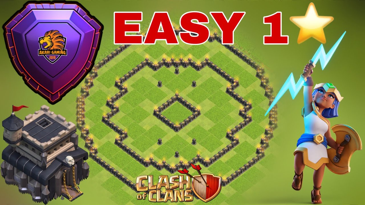 BASE TH9 TROLL 1 SAO LEO RANK HUYỀN THOẠI Clash of clans 