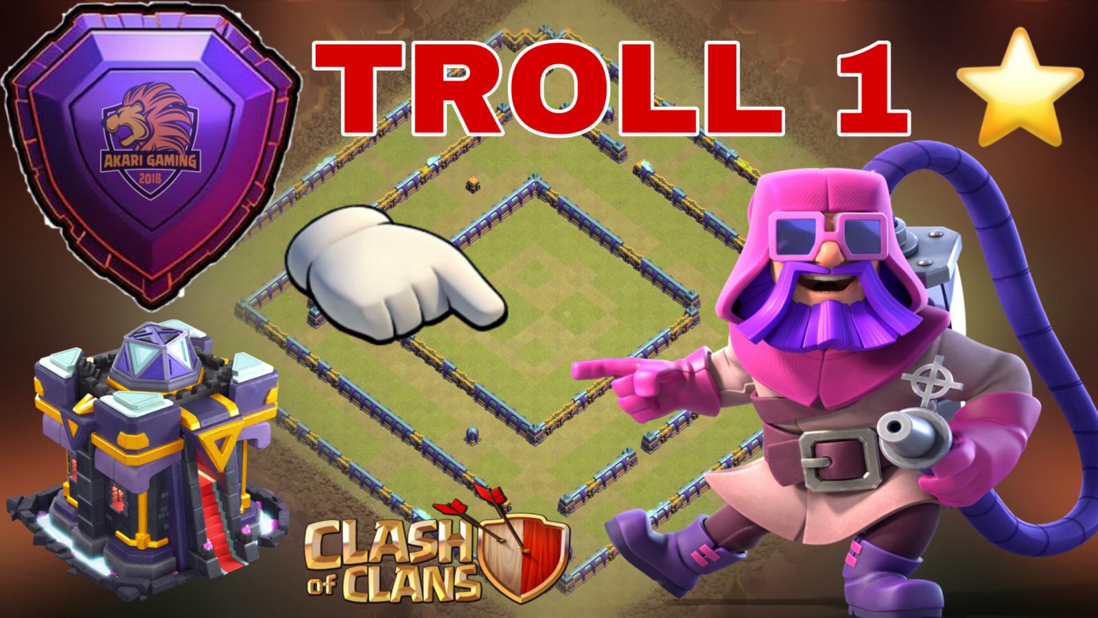 Base TH15 Thủ Rank 5k6 Troll 1 Sao Bay cúp Huyền Thoại Clash of clans