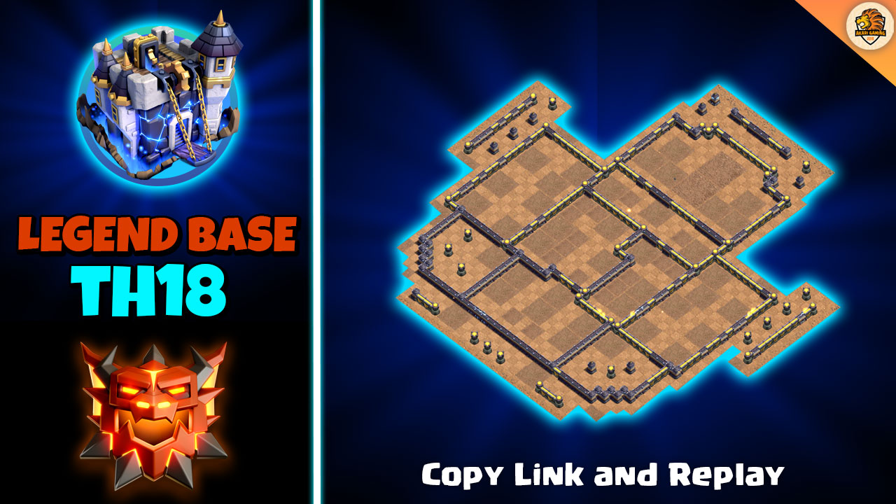 Base TH18 Thủ 2 Sao Chốt Mùa Hiệu Quả Rank Huyền Thoại II Clash of clans