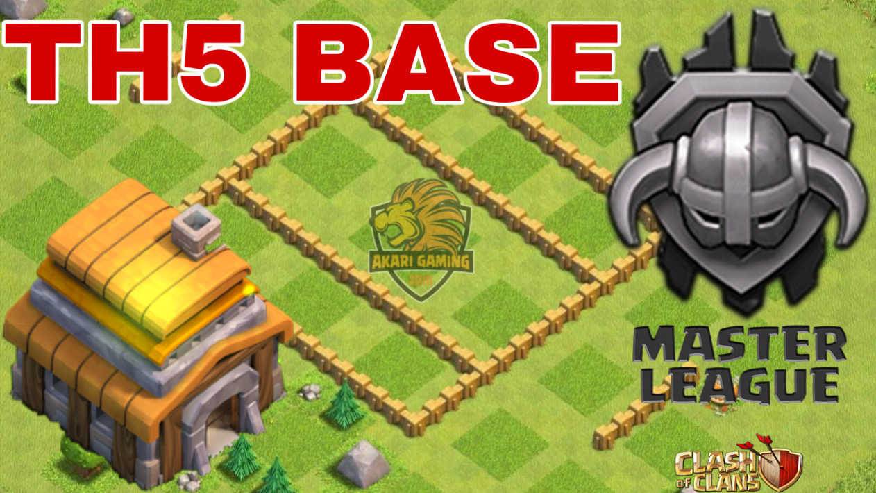 Base TH5 Leo Rank Cao Thủ Clash of clans