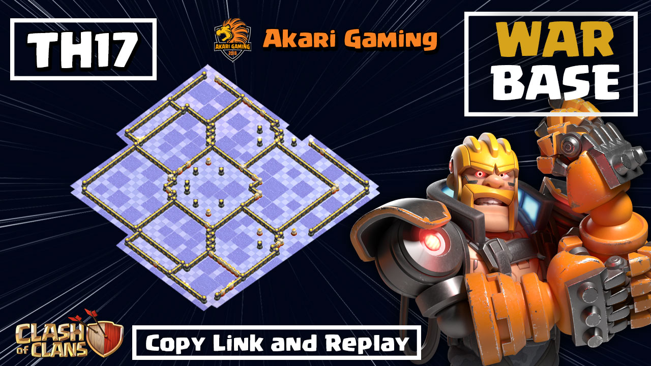 Base Th17 Chốt Cúp Rank 6k Huyền Thoại Có Tháp Móc Kéo Clash of clans 