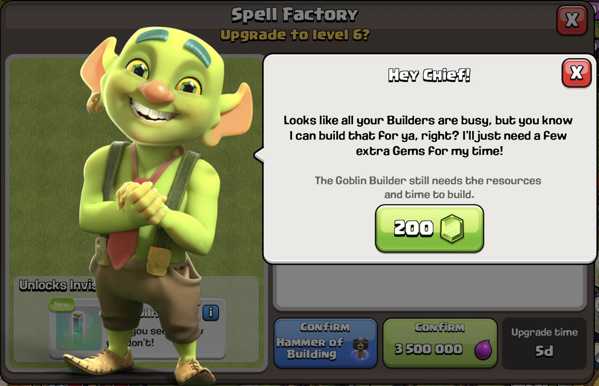 Cách Sử Dụng Yêu Tinh Thợ Xây Hiệu Quả Trong Clash of Clans