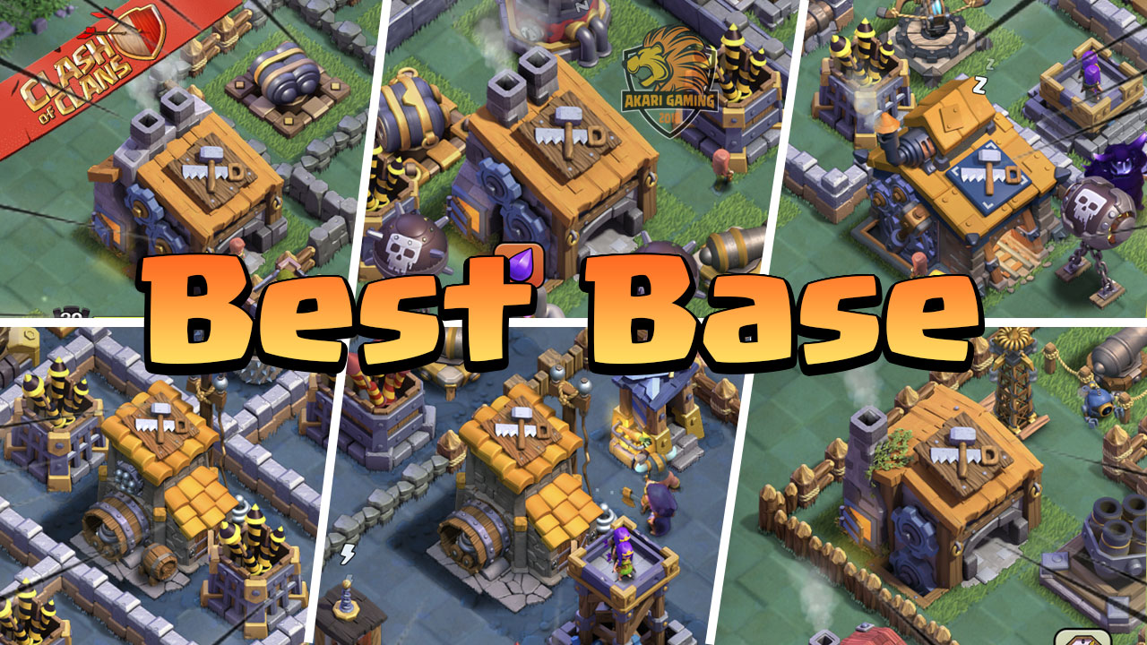 Mẫu Base tốt nhất cho các cấp độ Căn Cứ Thợ Xây trong Clash of Clans