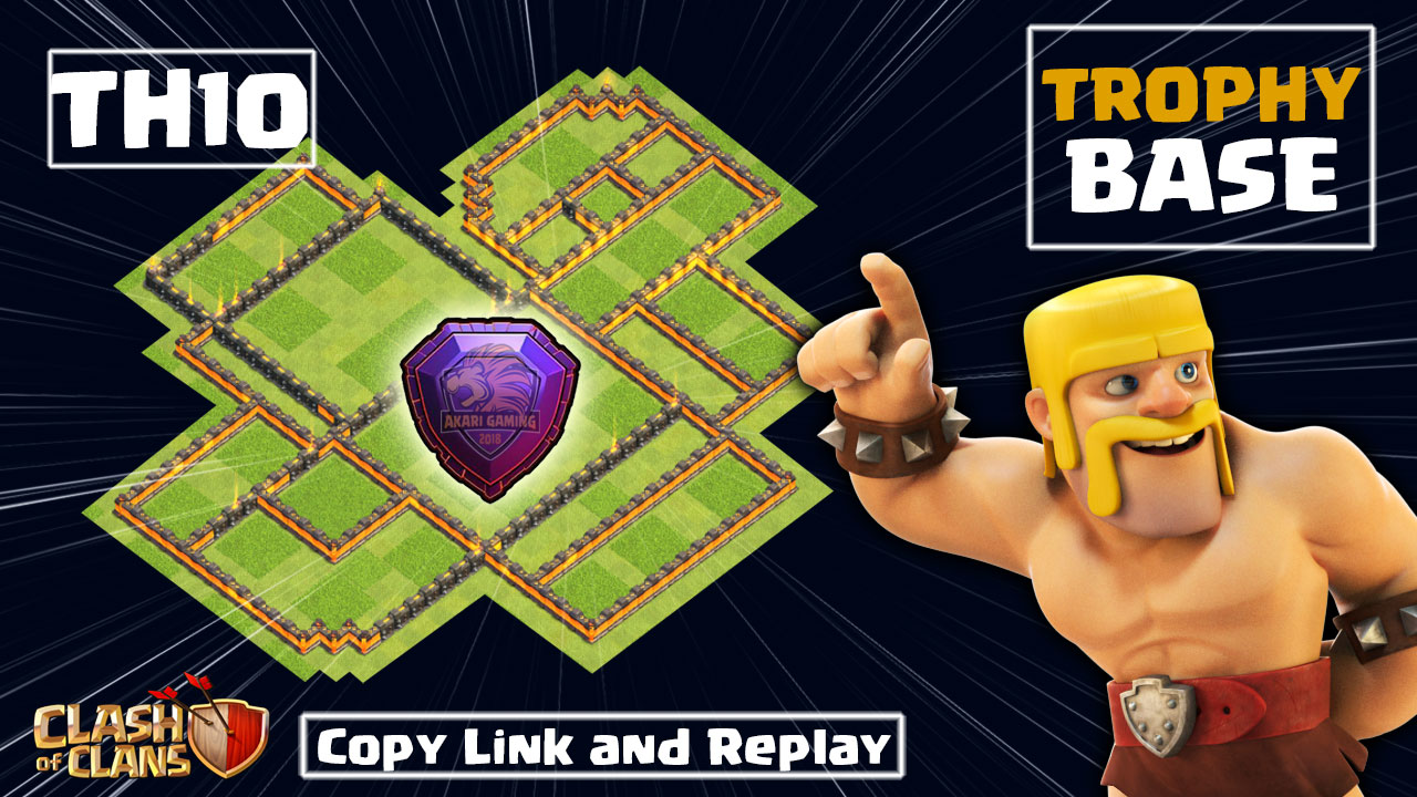 NEW BASE TH10  BAY RANK HUYỀN THOẠI Tháng 5 2022 Clash of clans | Akari Gaming