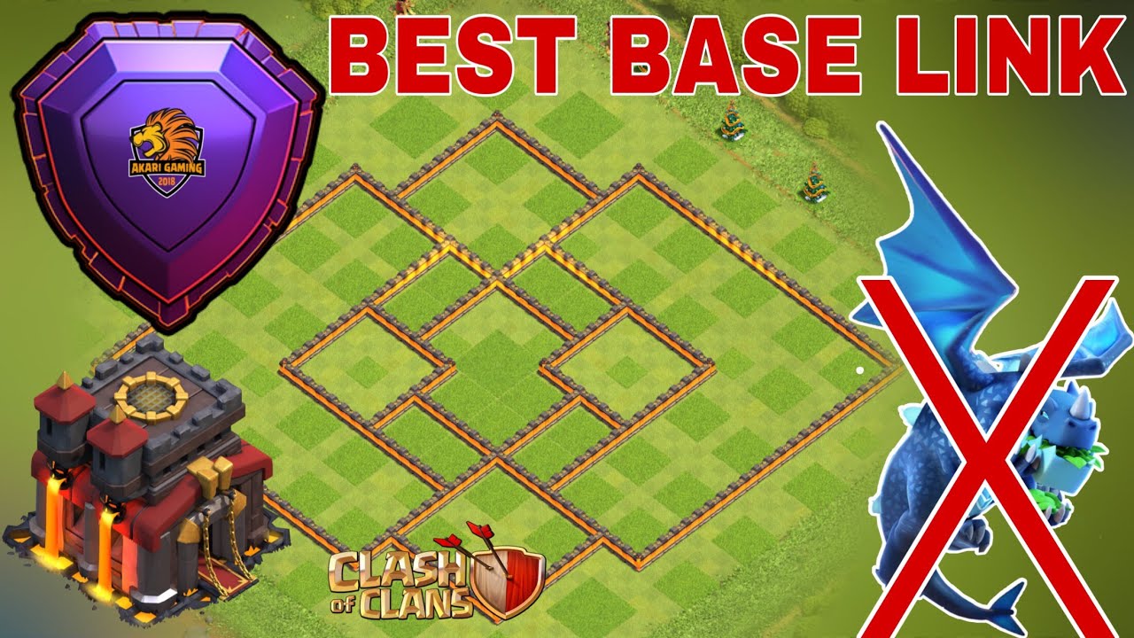 NEW BASE TH10 BAY CÚP HUYỀN THOẠI CHỐNG RỒNG ĐIỆN TỐT Clash of clans 