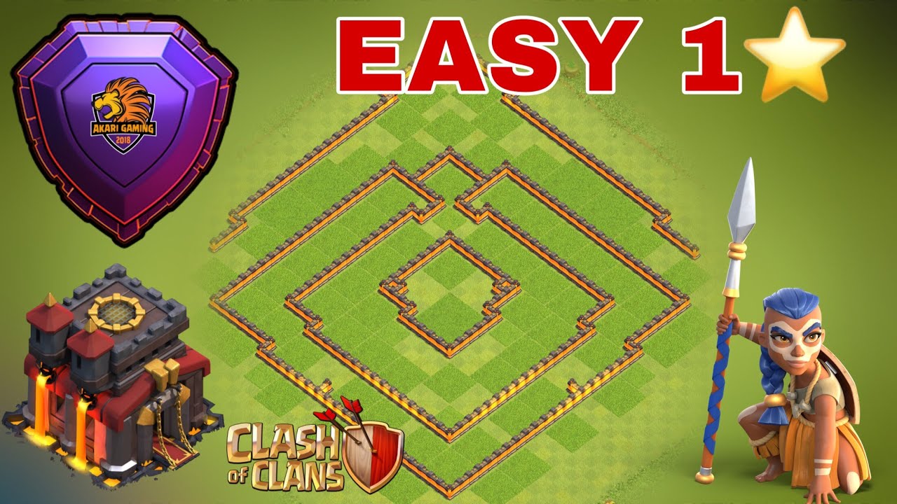 NEW BASE TH10 DỄ 1 SAO BAY CÚP HUYỀN THOẠI SAU UPDATE TH14 Clash of clans