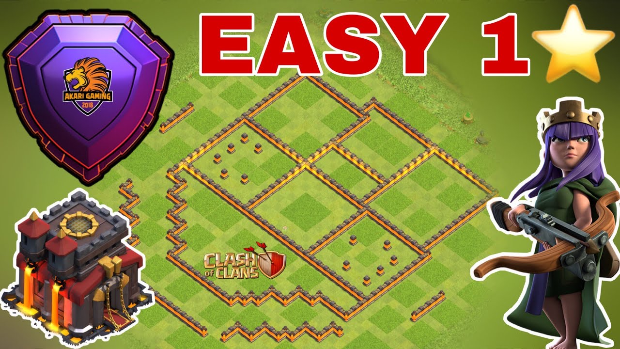 NEW BASE TH10 RANK HUYỀN THOẠI 1 SAO SIÊU CỨNG THỦ TỐT Clash of clans 