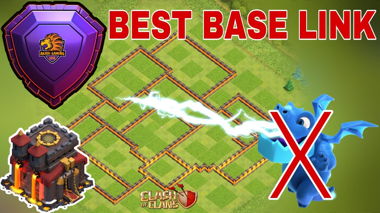 NEW BASE TH10 RANK HUYỀN THOẠI CHỐNG RỒNG ĐIỆN TH11 TỐT Clash of clans 