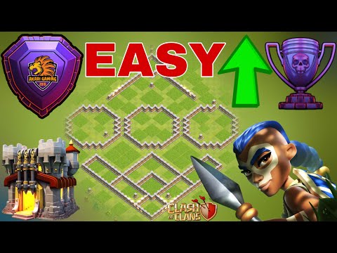 NEW BASE TH11 BỊ ĐÁNH LÀ CỘNG CÚP BAY RANK HUYỀN THOẠI Clash of clans