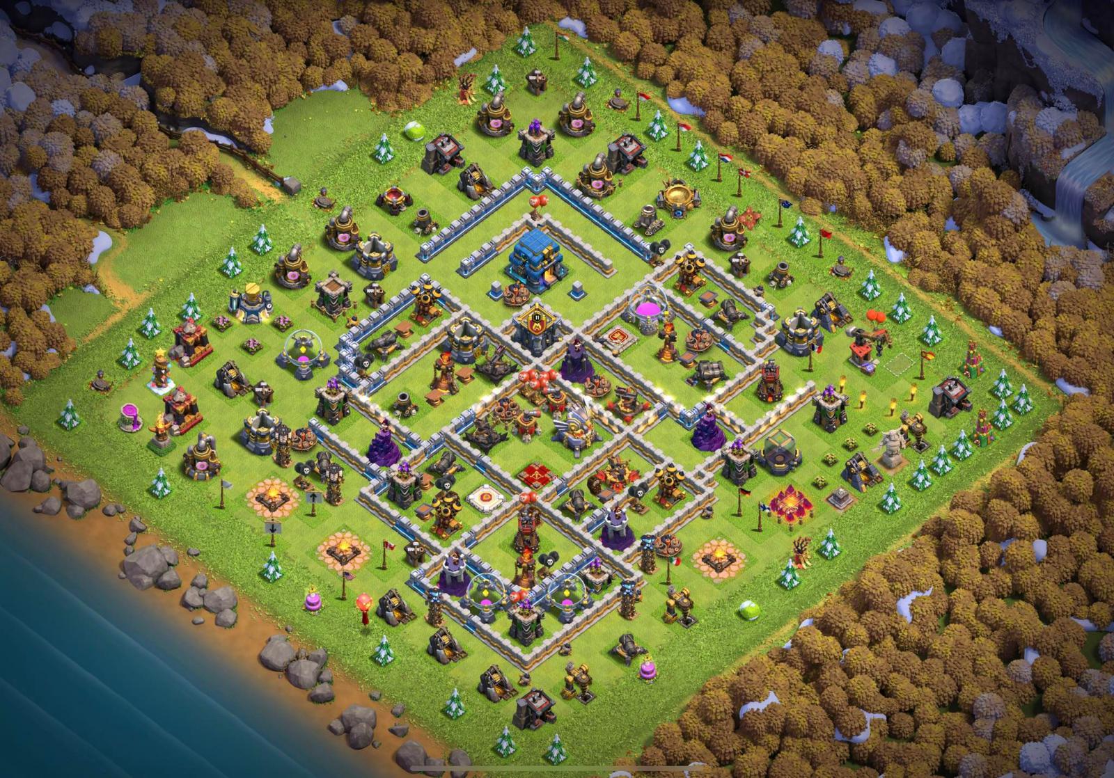 New Base Th12 Leo Rank Huyền Thoại Tháng 2 2022 Clash Of Clans