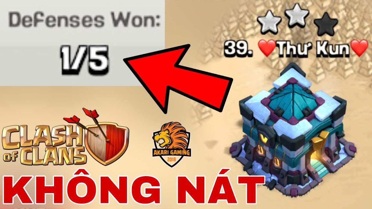 NEW BASE TH13 THỦ 5 LƯỢT WAR - TH14 ĐÁNH KHÔNG NÁT - Clash of clans 