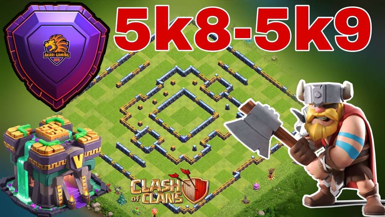 NEW BASE TH14 CHỐT CÚP 5k8 - 5k9 HUYỀN THOẠI HIỆU QUẢ Tháng 8 2021 Clash of clans 