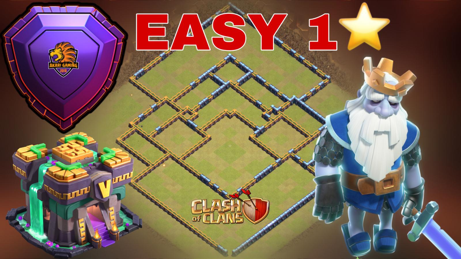 NEW BASE TH14 DỄ 1 SAO RANK 5k7 HUYỀN THOẠI BAY CÚP Tháng 10 2021 Clash of clans