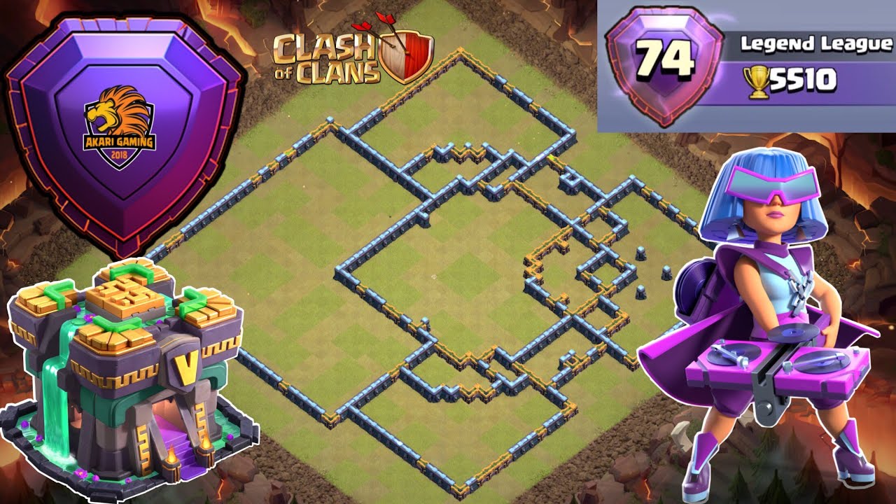 NEW BASE TH14 RANK 5k5 HUYỀN THOẠI CỰC NHANH tháng 8 2021 Clash of clans 