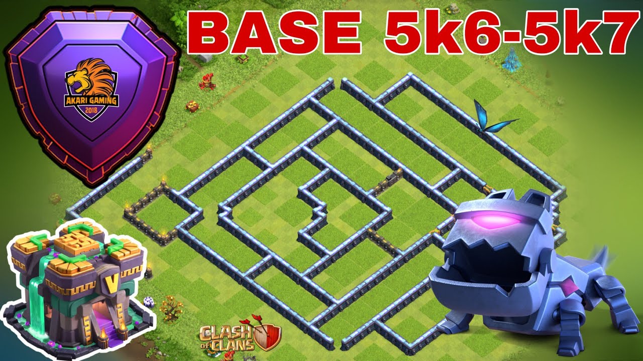 NEW BASE TH14 TROLL 1 SAO RANK 5k6 - 5k7 HUYỀN THOẠI MỚI NHẤT 2021 Clash of clans