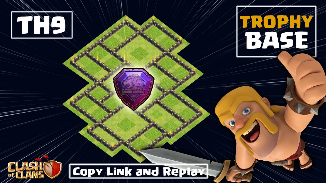 NEW BASE TH9 Bay Cúp Huyền Thoại tháng 4 2022 Clash of clans 