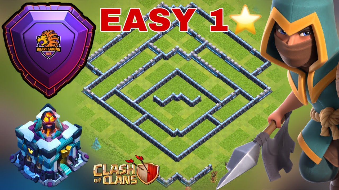 New BASE BAY CÚP HUYỀN THOẠI 5k7 DỄ 1 SAO TH13 Clash of clans 