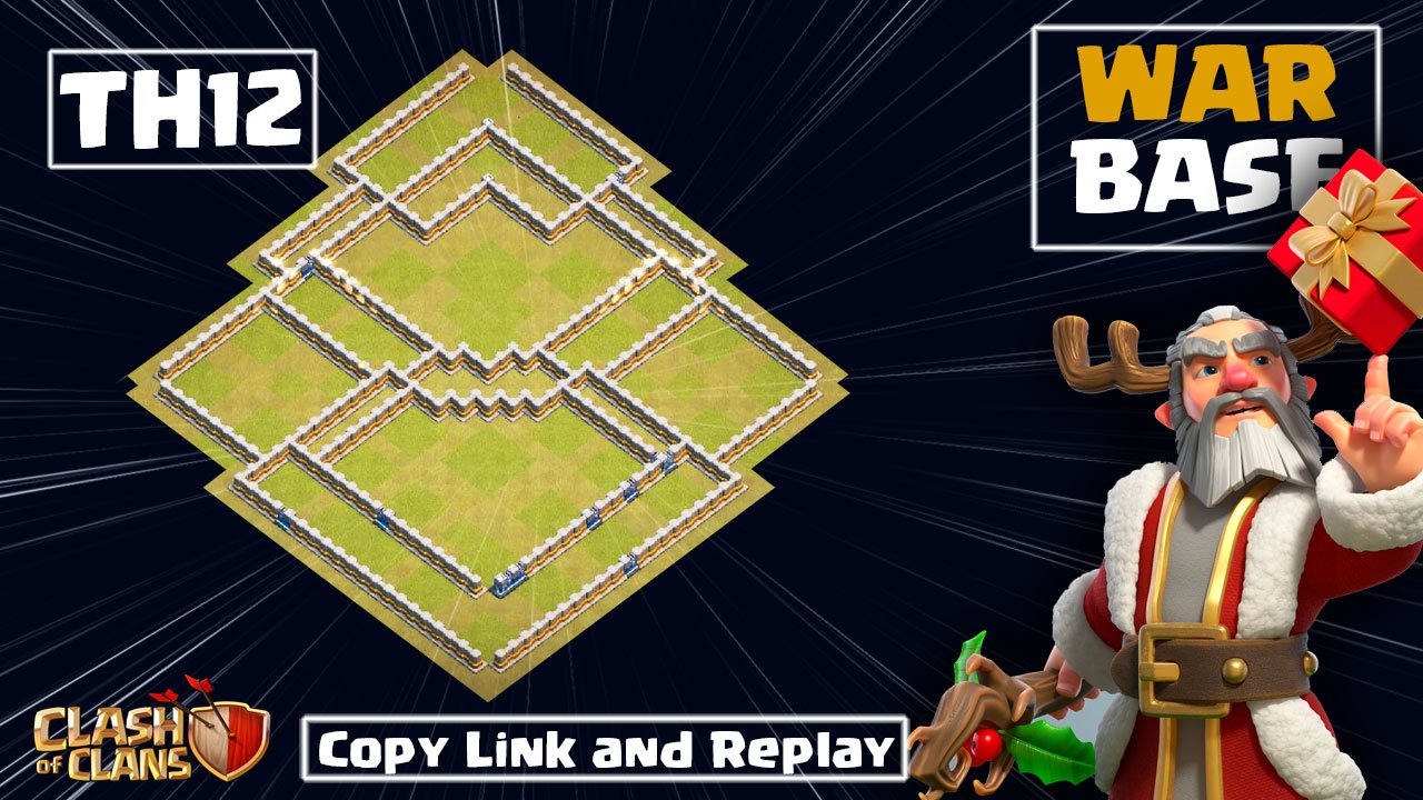 New BASE TH12 CÙI BẮP Thủ WAR HỘI CHIẾN 1 SAO Clash of clans 