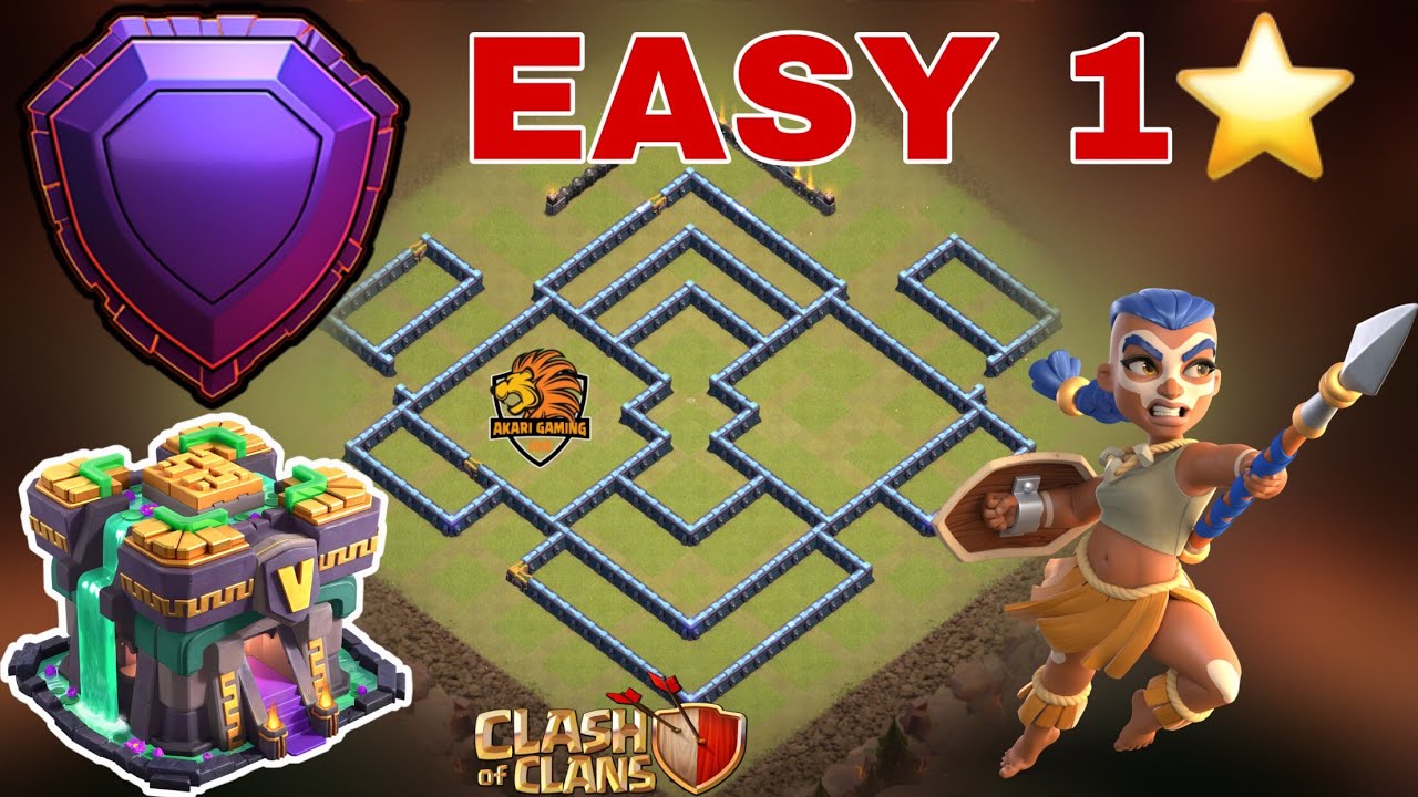 New BASE TH14 DỄ 1 SAO LEO RANK HUYỀN THOẠI 5k6 MỚI NHẤT 2021 Clash of clans 