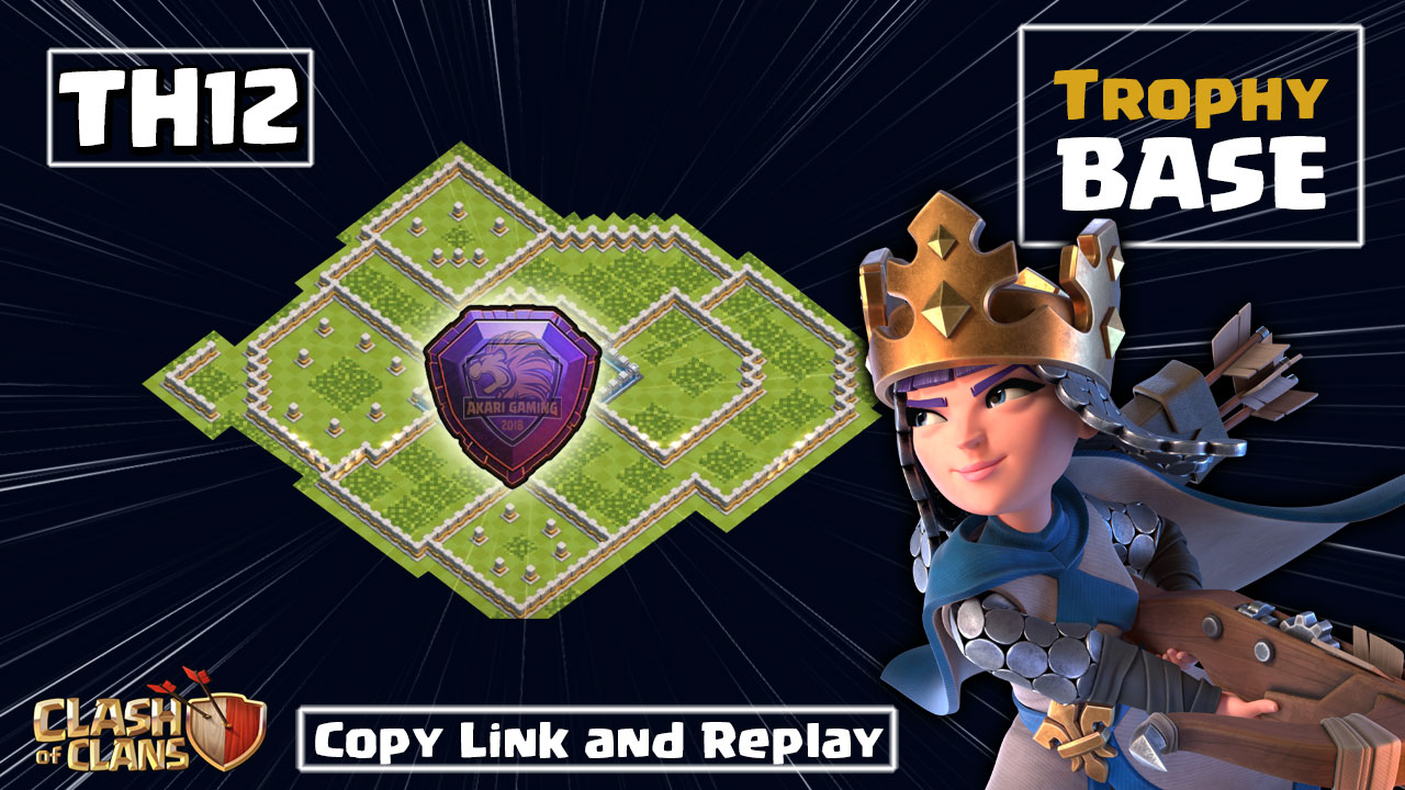 New BASE Th12 Thủ TH13 Đánh Không Nát Bay Cúp Huyền Thoại Clash of clans