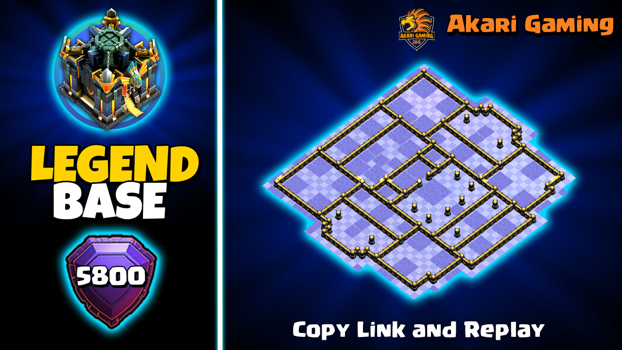 New Base TH17 Thủ 1 Sao Rank 5k8 Huyền Thoại Có Súng Cối Bắn Đá Clash of clans 