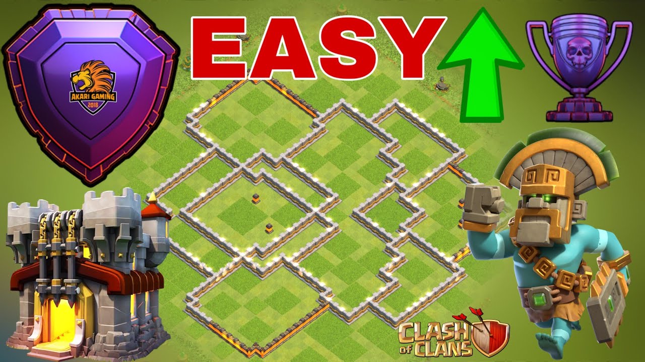 TH10 ĐÁNH KHÔNG NỔI 1 SAO BASE TH11 RANK HUYỀN THOẠI Clash of clans 