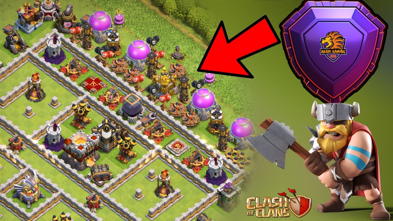 TROLL BASE TH11 LEO RANK HUYỀN THOẠI - THẢ LÍNH VÀO LÀ MẤT CÚP Clash of clans 