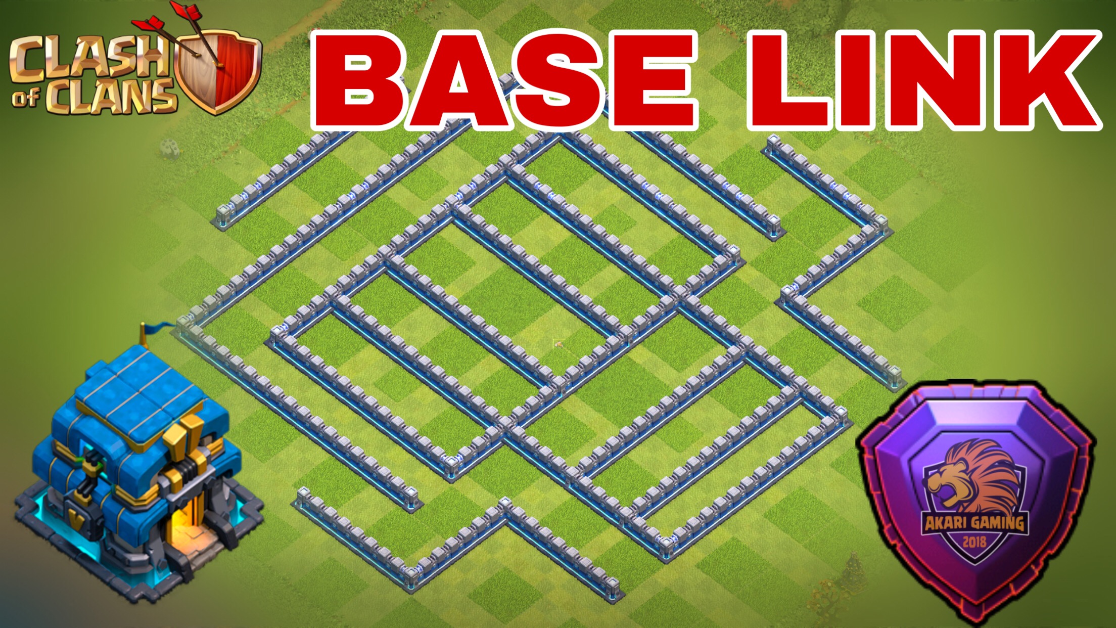 Mẫu BASE TH12 chống 2 sao BAY CÚP HUYỀN THOẠI Clash of clans