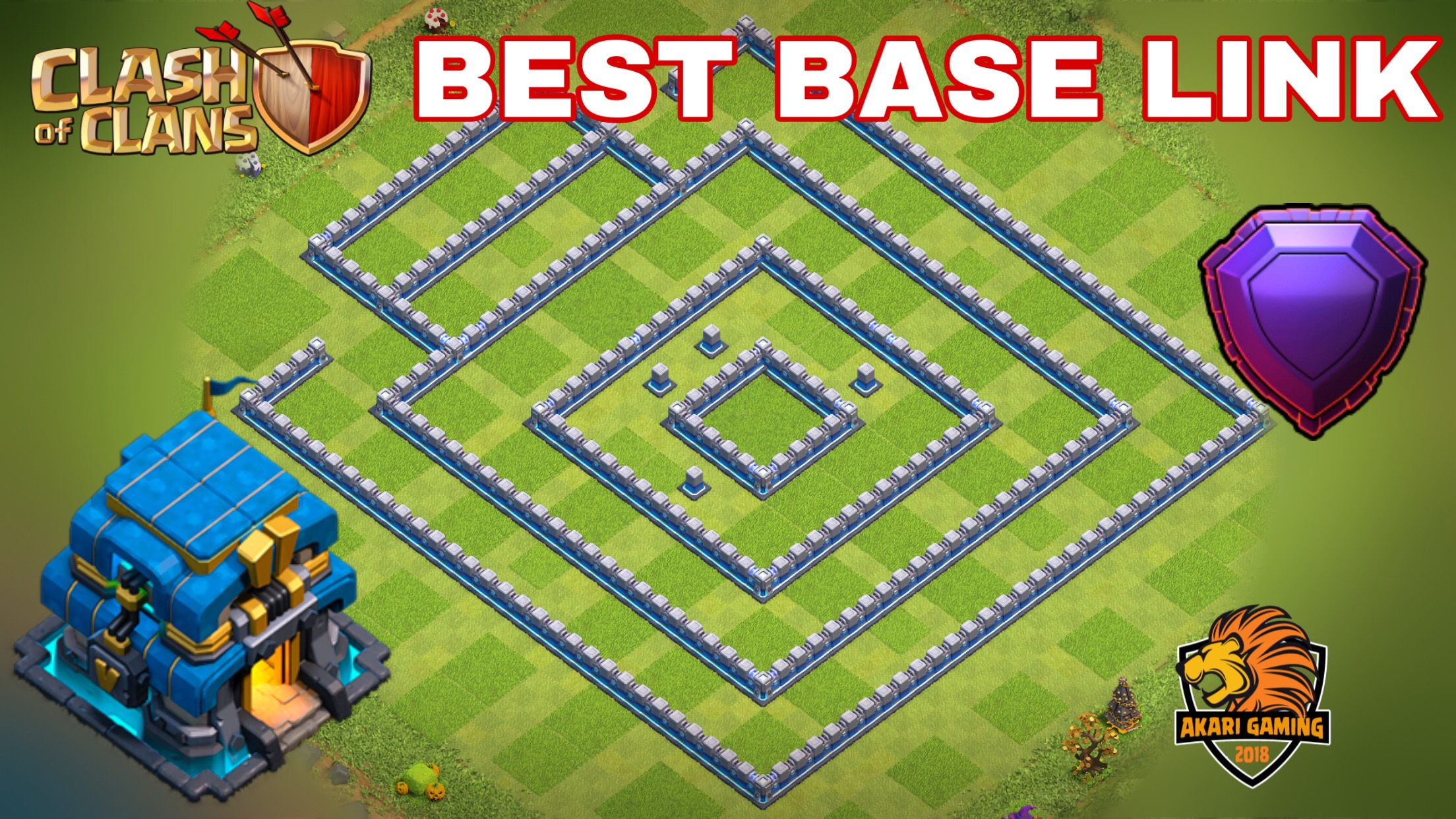 Mẫu BASE TH12 chống 3 sao LEO RANK HUYỀN THOẠI Clash of clans