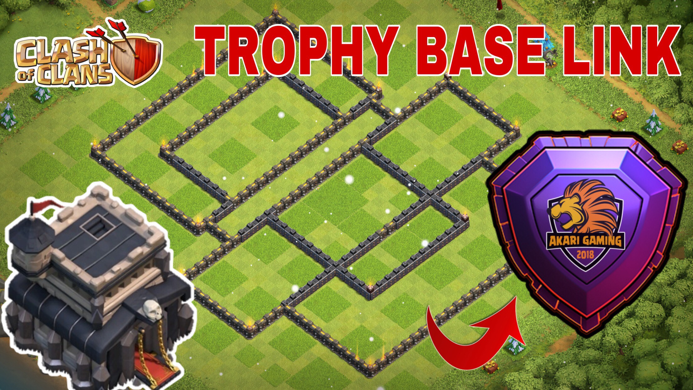 MẪU BASE TH9 CHỐNG 3 SAO LEO RANK HUYỀN THOẠI Clash of clans