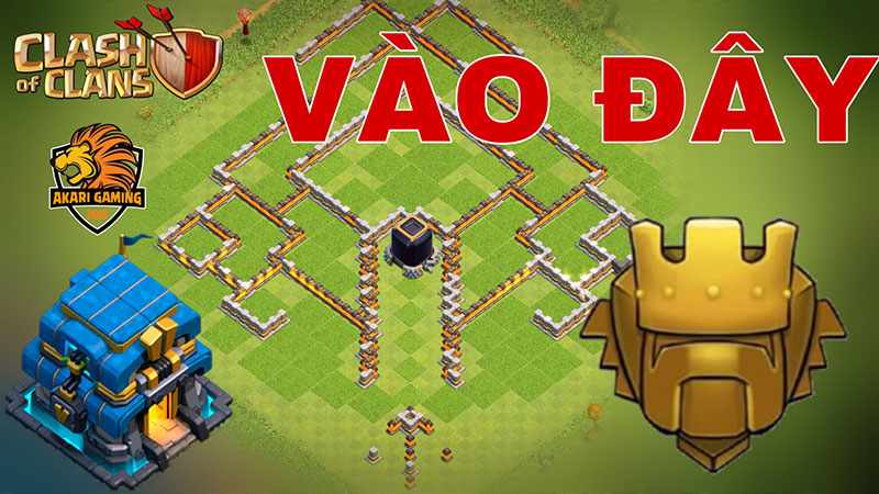 BASE TROLL BẢO VỆ KHO BÁU DẦU ĐEN CHỐNG 3 SAO Clash of clans