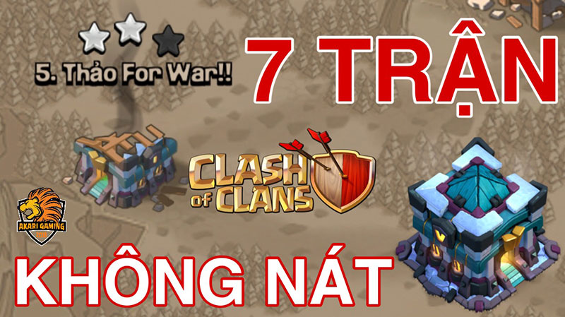 MẪU BASE 7 LẦN KHÔNG NÁT ELITE WAR TH13 Clash of clans