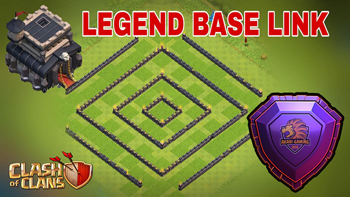 MẪU BASE TH9  ĐƯA MÌNH LÊN HUYỀN THOẠI Clash of clans