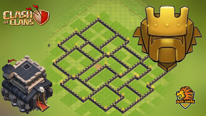 BASE TH9 BAY CÚP RANK TITAN CHỐNG 3 SAO HIỆU QUẢ Clash of clans