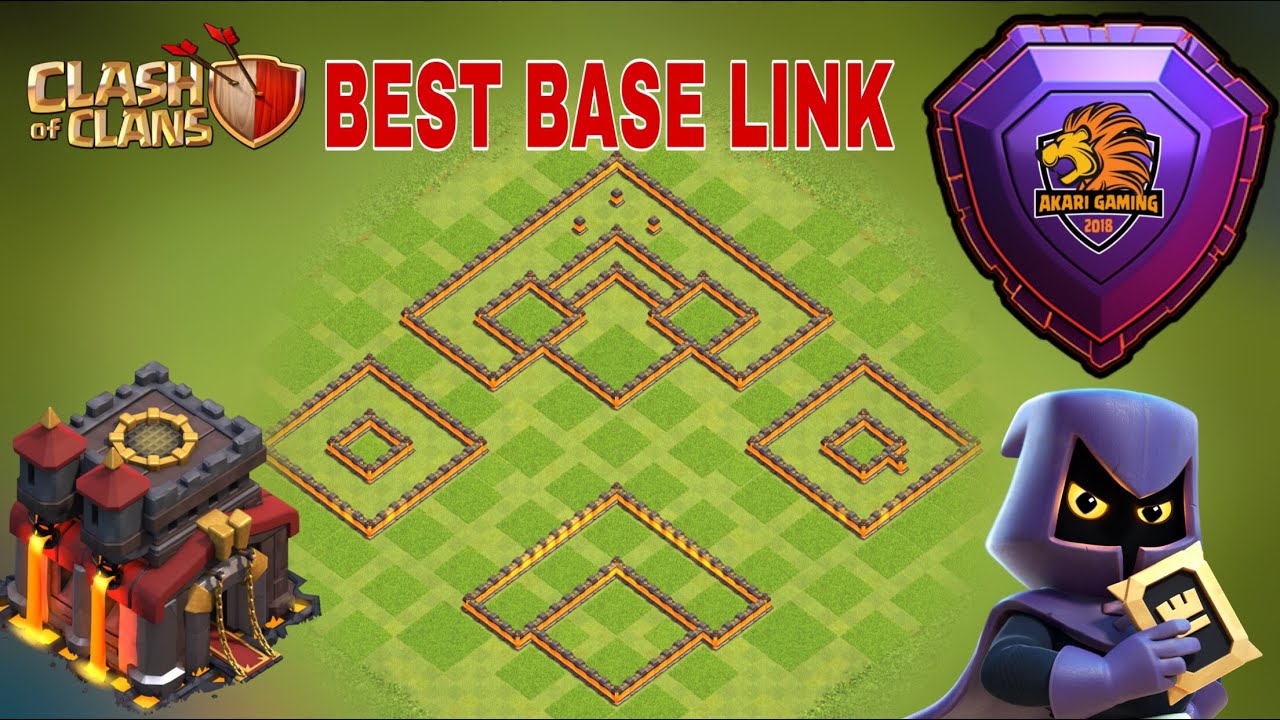 BASE TH10 CÙI BẮP PHÒNG THỦ YẾU LEO RANK HUYỀN THOẠI Clash of clans