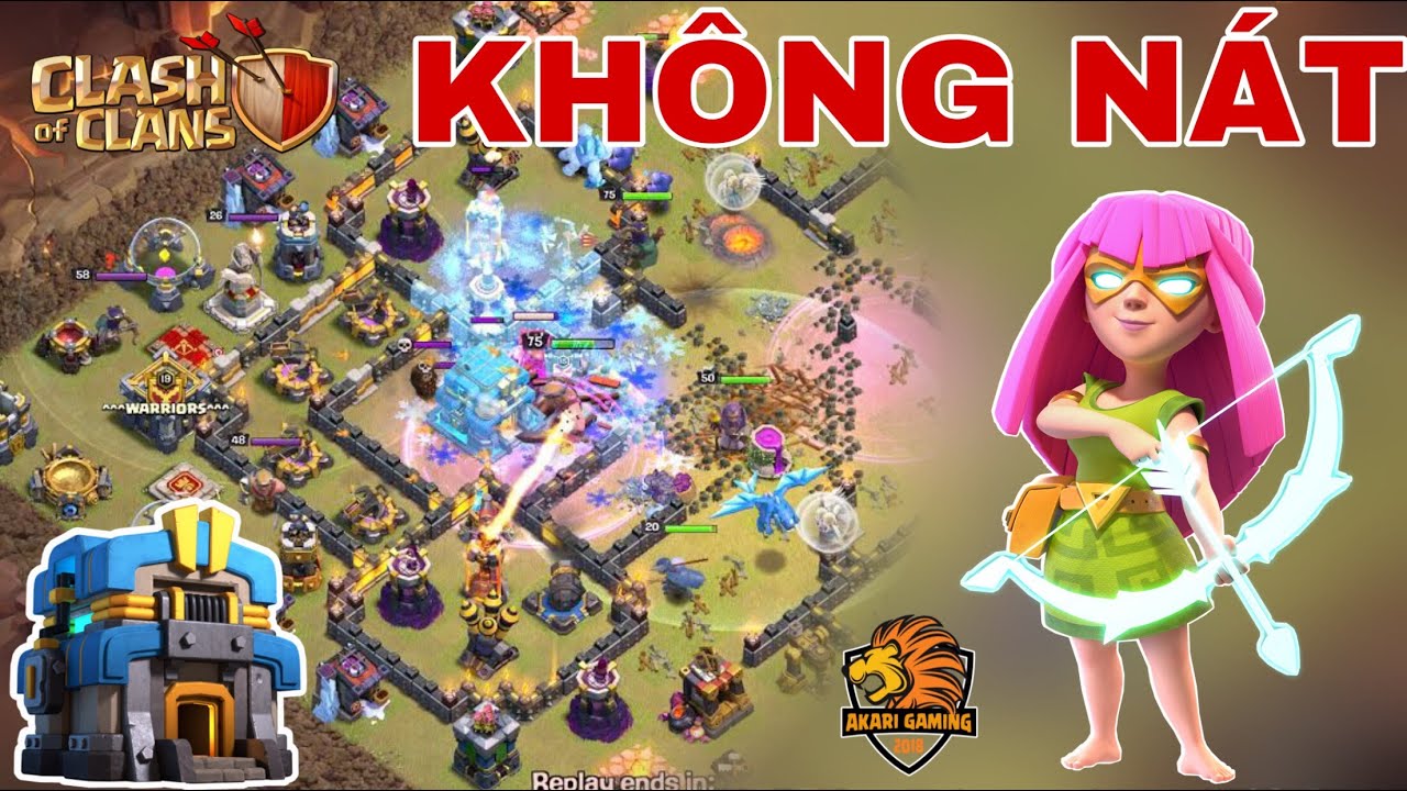 BASE TH12 THỦ 8 LƯỢT LÍNH TH13 MAX ĐÁNH KHÔNG NÁT Clash of clans