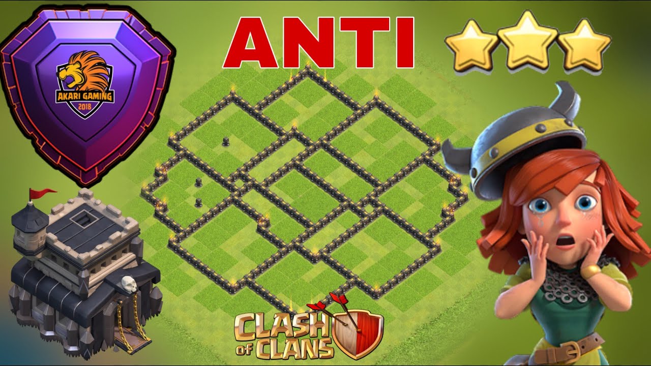 BASE TH9 LEO RANK HUYỀN THOẠI KHIẾN ĐỐI THỦ ĐAU ĐẦU Clash of clans