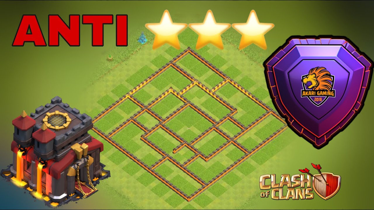 BASE TH10 CHỐNG 3 SAO LEO RANK HUYỀN THOẠI Clash of clans