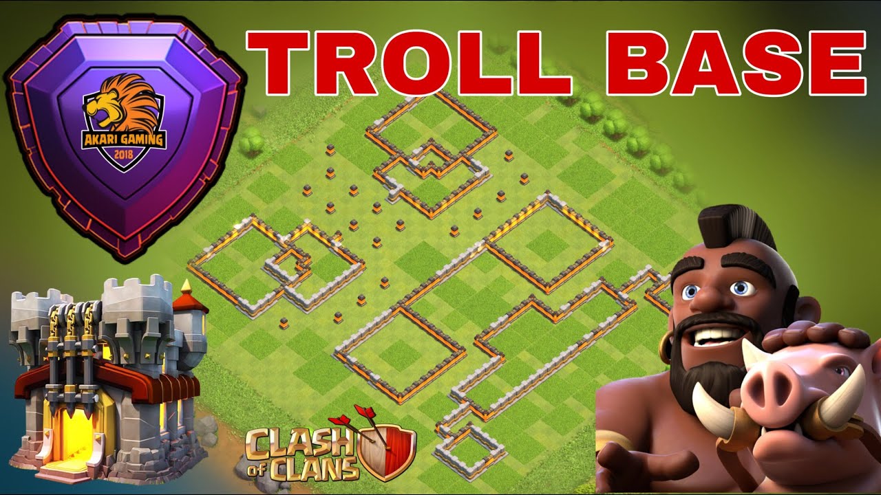 BASE TH11 CỰC TROLL LEO RANK HUYỀN THOẠI SIÊU CHẤT Clash of clans