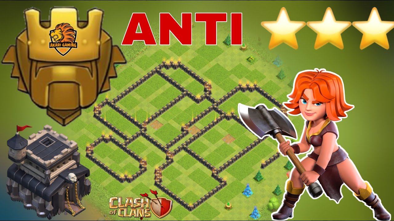 BASE TH9 LEO RANK HUYỀN THOẠI MỚI NHẤT Clash of clans